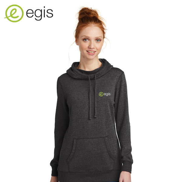 egis - DM493 District ® Women’s Lightweight Fleece Hoodie